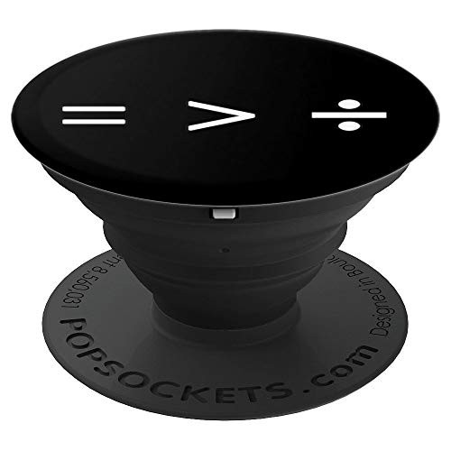 Equal Rights Math Equality Sign Greater Than Division Sign PopSockets Grip and Stand for Phones and Tablets