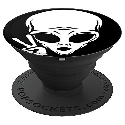 Alien PhoneGrip Christmas Peace Sign Funny Cute Gift PopSockets Grip and Stand for Phones and Tablets
