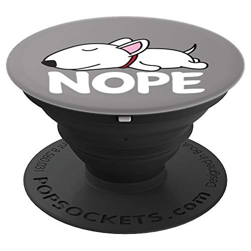 Cute Funny Bull Terrier Dog Puppy Animal Lover Design Gift PopSockets Grip and Stand for Phones and Tablets