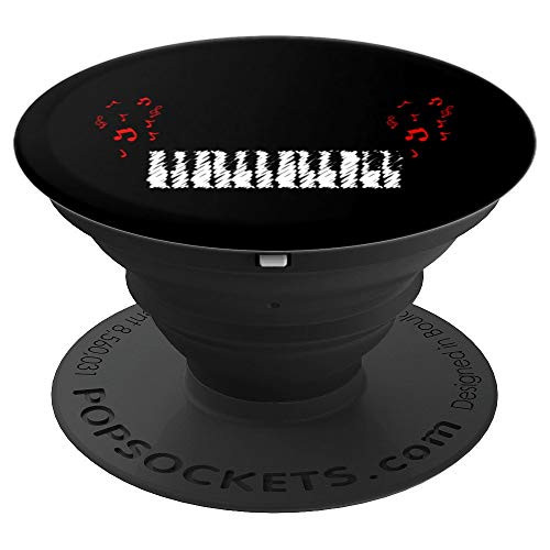 Music Keyboard Playing Notes Keys Piano Synthesizer Gift PopSockets Grip and Stand for Phones and Tablets