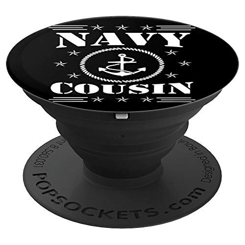 Proud Navy Cousin Navy Anchor Family PopSockets Grip and Stand for Phones and Tablets
