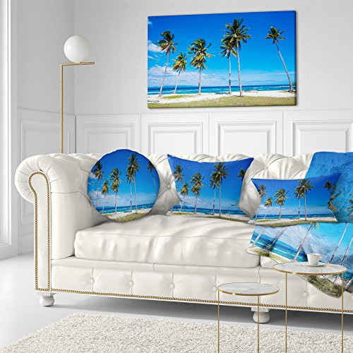 Design Art Palms on Philippines Tropical Beach Modern Seascape Canvas Artwork, 40x20" Design Art Palms on Philippines Tropical Beach Modern Seascape Canvas Artwork, 40x20"