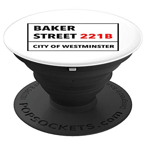 221Baker Street In The Style Of A Street Sign PopSockets Grip and Stand for Phones and Tablets