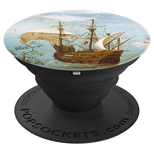 Ship Sea White Sail Sailboat Ocean Yacht Rest Serenity Free PopSockets Grip and Stand for Phones and Tablets