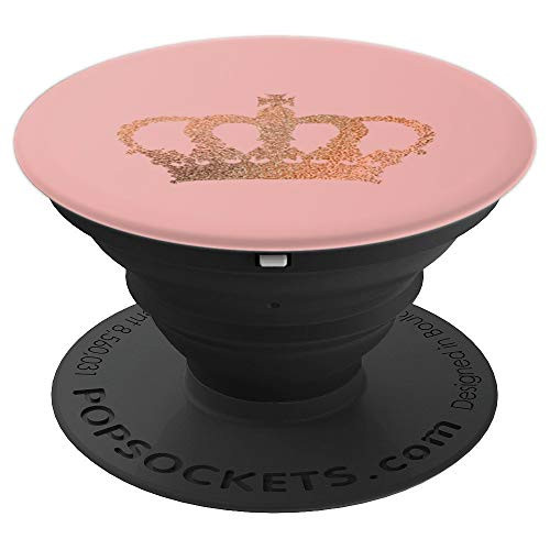 Crown Queen Rose PopSockets Grip and Stand for Phones and Tablets
