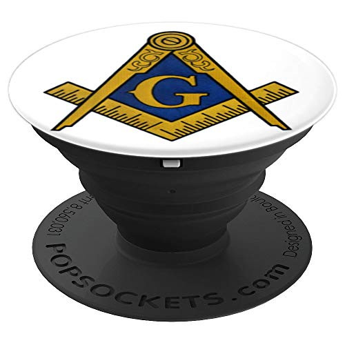 Masonic symbol Freemason square and compass Freemasonry PopSockets Grip and Stand for Phones and Tablets