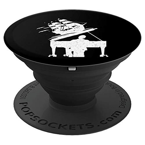 Ship Piano Player Pianist Synthesizer Keyboard Play Gift PopSockets Grip and Stand for Phones and Tablets