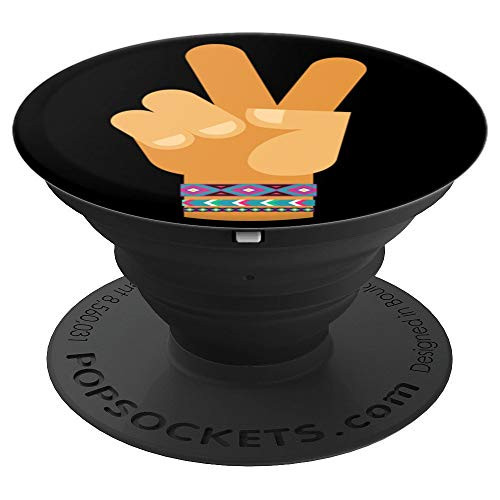 Cute Peace Sign  Hippie Friendship Bracelets PACJ0167 PopSockets Grip and Stand for Phones and Tablets