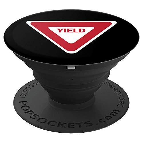 Yield Street Traffic Road Safety Sign Halloween Gift PopSockets Grip and Stand for Phones and Tablets