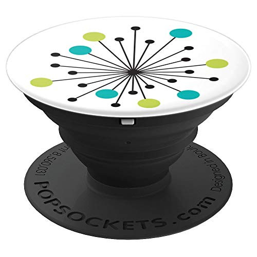 Mid Century Modern Atomic Age Burst PopSockets Grip and Stand for Phones and Tablets