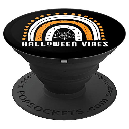 Happy Halloween Modern Boho Rainbow  Halloween Vibes PopSockets Grip and Stand for Phones and Tablets