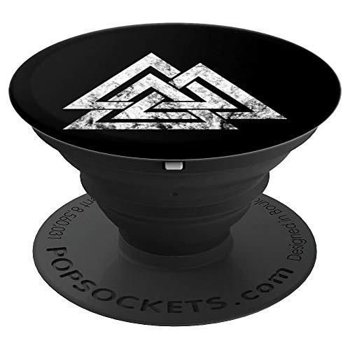 Valknut Symbol Nordic Wicca Viking Odin Sign Norse Mythology PopSockets Grip and Stand for Phones and Tablets