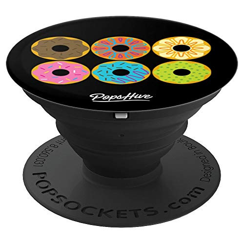 Check Out My Six Pack Donut Funny Donut Pop Socket PopSockets Grip and Stand for Phones and Tablets
