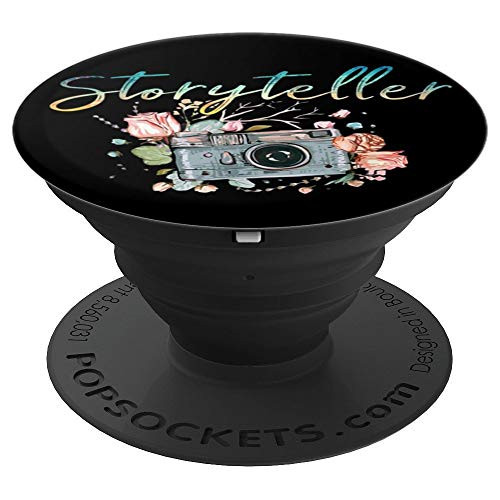 Storyteller Photography Camera Photographer Photo Journalist PopSockets Grip and Stand for Phones and Tablets