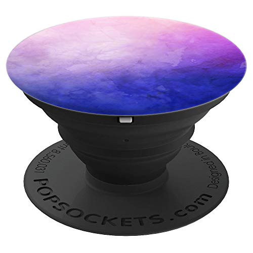 Pretty Abstract Pink And Purple Watercolor Wash Gradient PopSockets Grip and Stand for Phones and Tablets