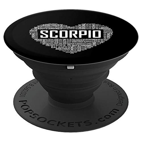 Scorpio Zodiac Traits Horoscope Astrology Sign Gift Heart PopSockets Grip and Stand for Phones and Tablets Scorpio Zodiac Traits Horoscope Astrology Sign Gift Heart PopSockets Grip and Stand for Phones and Tablets