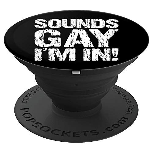 LGBTQ Pride Month Sounds Gay Im In Distressed Funny PopSockets Grip and Stand for Phones and Tablets LGBTQ Pride Month Sounds Gay Im In Distressed Funny PopSockets Grip and Stand for Phones and Tablets