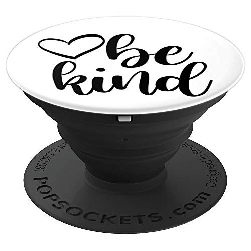 Be Kind A Modern Text With Cute Heart Art For Positive Vibes PopSockets Grip and Stand for Phones and Tablets