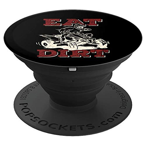 Eat Dirt Quad Biker Gift ATV Four Wheeler Quad Bike Lover PopSockets Grip and Stand for Phones and Tablets