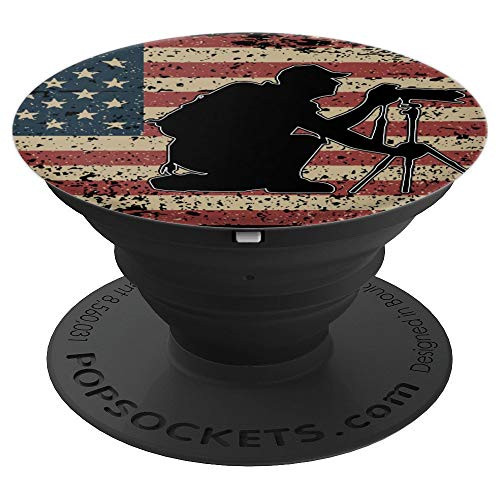 Photography America Flag Gift Camera Photo Photographer PopSockets Grip and Stand for Phones and Tablets
