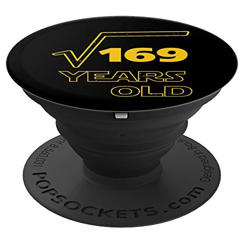 Square Root of 169 13 Years Old 13th Birthday Funny PopSockets Grip and Stand for Phones and Tablets