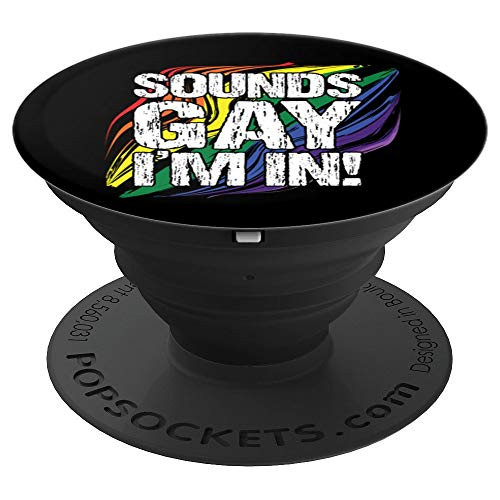 LGBTQ Pride Month Sounds Gay Im In Flag Distressed Funny A PopSockets Grip and Stand for Phones and Tablets LGBTQ Pride Month Sounds Gay Im In Flag Distressed Funny A PopSockets Grip and Stand for Phones and Tablets