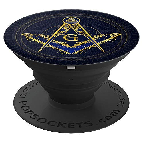 Freemasonry symbol Square and Compasses PopSockets Grip and Stand for Phones and Tablets
