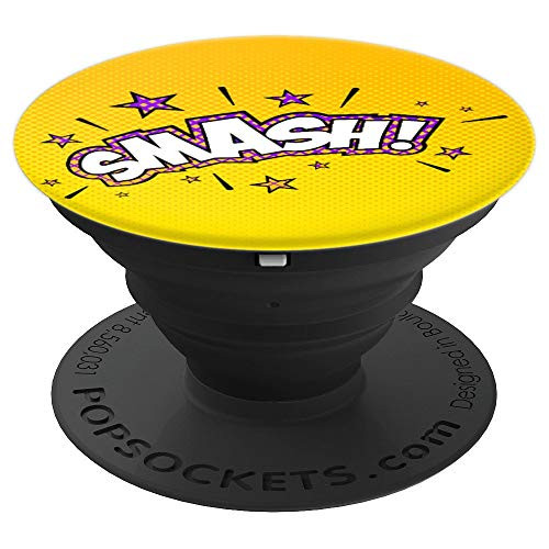 Comics PhoneGrip Fun Comic Smash Sound PopSockets Grip and Stand for Phones and Tablets