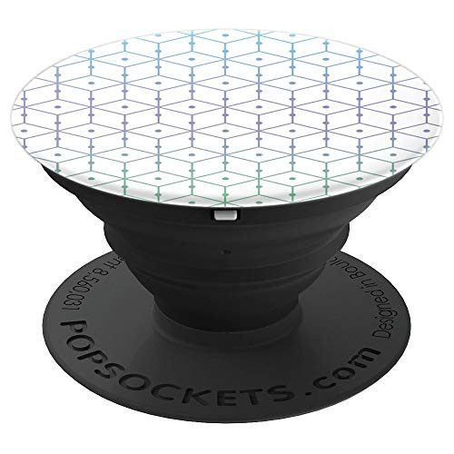 Simple Geometric Square and Dots PopSockets Grip and Stand for Phones and Tablets