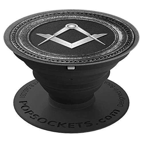 FREEMASON EMBLEM COMPASS  SQUARE LOGO PopSockets Grip and Stand for Phones and Tablets