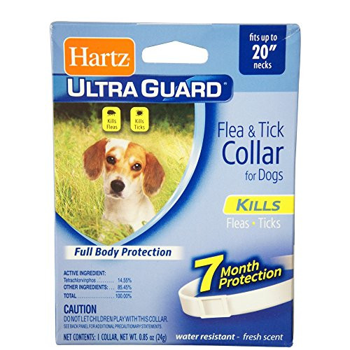 Hartz Ultraguard Flea  Tick Dog Collar 20 White 1 ea Pack of 2