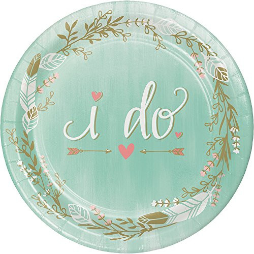 Creative Converting 324678 96 Count Sturdy Style DessertSmall Paper Plates Mint To Be