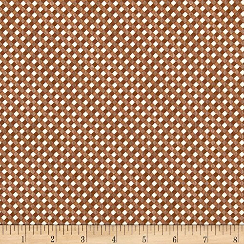 Riley Blake Designs 0581313 Riley Blake Autumn Love Gingham Nutmeg Fabric by the Yard