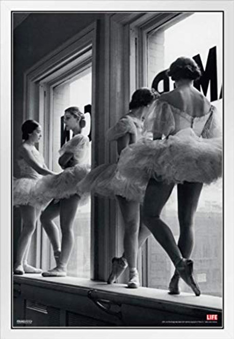 Pyramid America Time Life Ballerina Window Photo Photograph White Wood Framed Poster 14x20 Pyramid America Time Life Ballerina Window Photo Photograph White Wood Framed Poster 14x20
