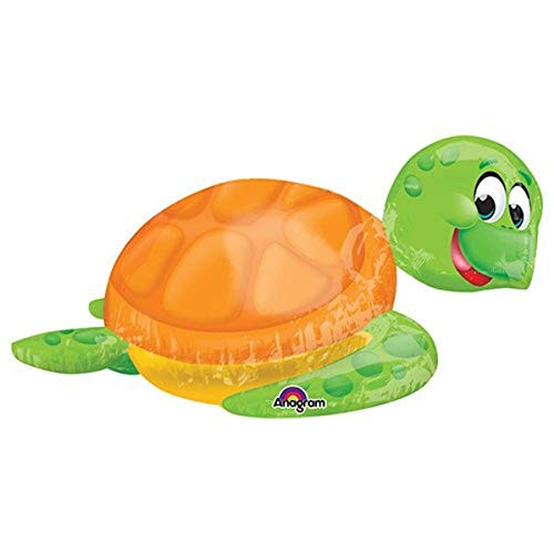 Anagram Silly Sea Turtle Foil Balloon 31 Multicolored