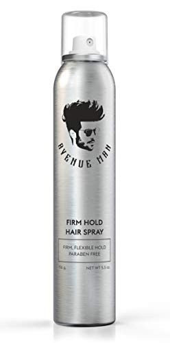 Firm Hold Hair Spray For Men 55 oz by Avenue Man Hair Products  Strong Hold Hair Spray with Certified Organic Extracts  ParabenFree Hair Spray  Made in the USA