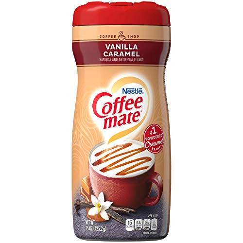 COFFEE MATE Vanilla Caramel Powder Coffee Creamer 15 oz Canister Pack of 6