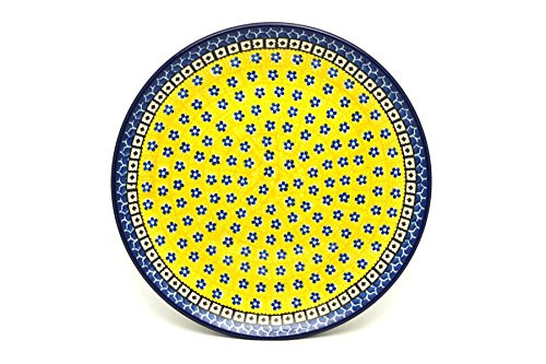 Polish Pottery Plate  10 Dinner  Sunburst