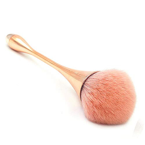 Large Powder Mineral Brush?Foundation Makeup BrushPowder Brush and Blush Brush for Daily Makeup Rose Gold 