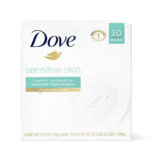 Dove Beauty Bar More Moisturizing Than Bar Soap Sensitive Skin Effectively Washes Away Bacteria Nourishes Your Skin 375 oz 10 Bars