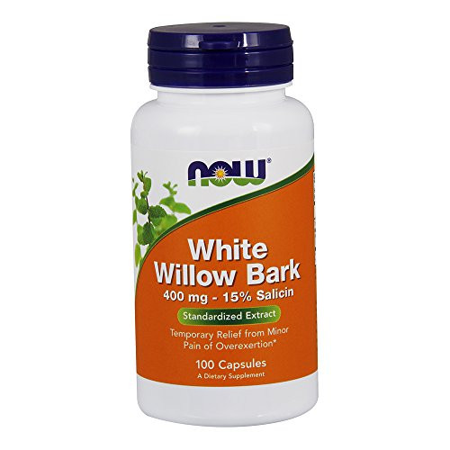 NOW White Willow Bark 400mg 100 Capsules Pack of 3