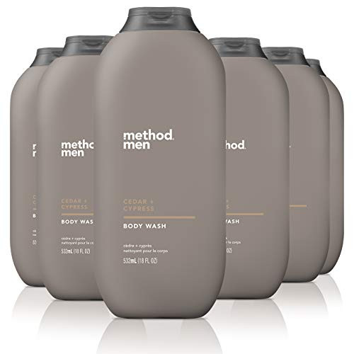 Method Mens Body Wash Cedar  Cypress 6 Count