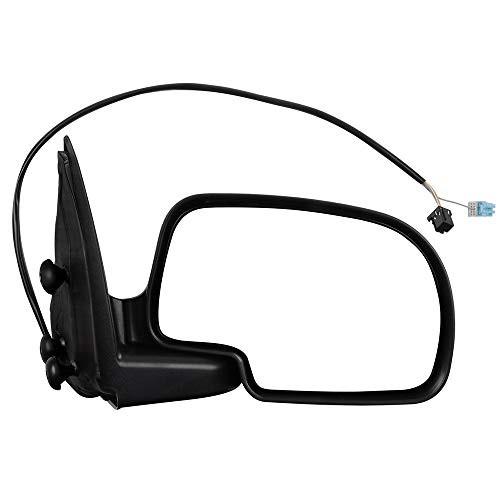 SCITOO Right Side View Mirror Fits for 2003 2004 2005 2006 2007 for Chevy Silverado for GMC Sierra 1500 Black NonHeated Power Adjustment Manual Folding