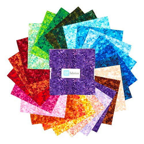 QT Fabrics Ombre Squares 10 Squares Multi 42 pcs