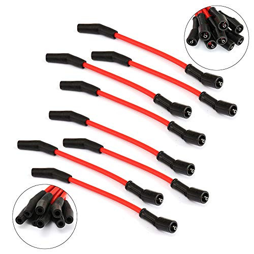 ECCPP New Spark Plug Ignition Wire Sets 105mm LSx LS1 LS2 LS3 LS6 LS7 Compatible with Cadillac Chevy GMC Hummer H2 19992007