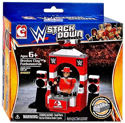 Brodus Clay's Funkasaurus WWE Stack Down 85 Piece Set