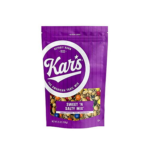 Kars Nuts Sweet N Salty Trail Mix Snacks  25 oz Resealable Pouch Pack of 8