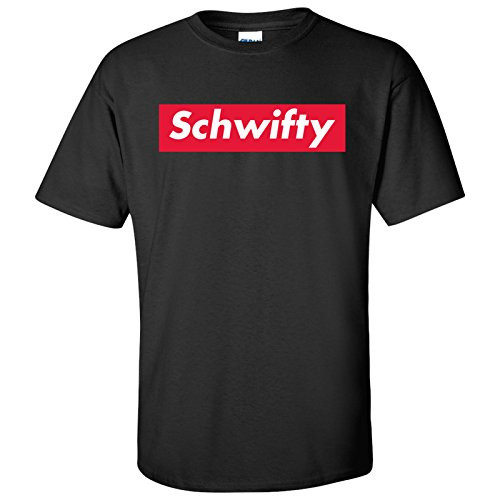 UGP Campus Apparel Schwifty Funny Mens TShirt  Medium  Black