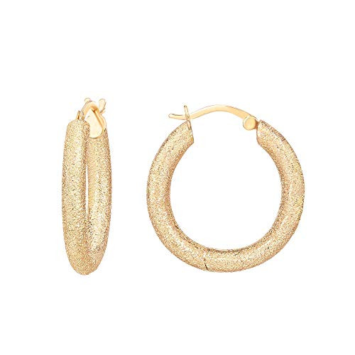 PAVOI 14K Gold Plated Sterling Silver Solid Hoop Earrings for Women in Yellow Gold PAVOI 14K Gold Plated Sterling Silver Solid Hoop Earrings for Women in Yellow Gold