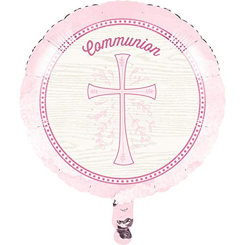 Creative Converting Divinity Pink Communion Mylar Balloon 18